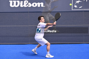 2024-06-20 - Victor Ruiz and Lucas Bergamini are competing in the Round of 16 of the BNL Italy Major Premier Padel at Foro Italico in Rome, Italy on July 20th, 2024 - BNL ITALY MAJOR PREMIER PADEL  - PADEL - TENNIS