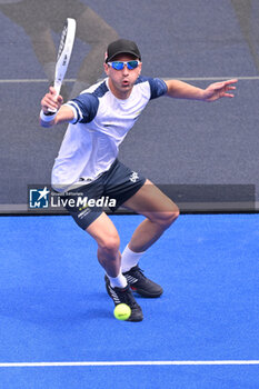 2024-06-20 - Victor Ruiz and Lucas Bergamini are competing in the Round of 16 of the BNL Italy Major Premier Padel at Foro Italico in Rome, Italy on July 20th, 2024 - BNL ITALY MAJOR PREMIER PADEL  - PADEL - TENNIS