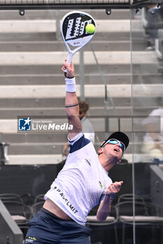 2024-06-20 - Victor Ruiz and Lucas Bergamini are competing in the Round of 16 of the BNL Italy Major Premier Padel at Foro Italico in Rome, Italy on July 20th, 2024 - BNL ITALY MAJOR PREMIER PADEL  - PADEL - TENNIS