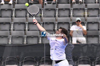 2024-06-20 - Victor Ruiz and Lucas Bergamini are competing in the Round of 16 of the BNL Italy Major Premier Padel at Foro Italico in Rome, Italy on July 20th, 2024 - BNL ITALY MAJOR PREMIER PADEL  - PADEL - TENNIS