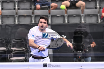 2024-06-20 - Victor Ruiz and Lucas Bergamini are competing in the Round of 16 of the BNL Italy Major Premier Padel at Foro Italico in Rome, Italy on July 20th, 2024 - BNL ITALY MAJOR PREMIER PADEL  - PADEL - TENNIS