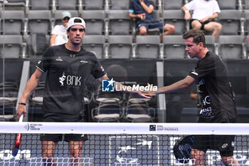 2024-06-20 - Paquito Navarro and Juan Lebron are competing in the Round of 16 of the BNL Italy Major Premier Padel at Foro Italico in Rome, Italy on July 20th, 2024 - BNL ITALY MAJOR PREMIER PADEL  - PADEL - TENNIS