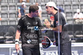 2024-06-20 - Paquito Navarro and Juan Lebron are competing in the Round of 16 of the BNL Italy Major Premier Padel at Foro Italico in Rome, Italy on July 20th, 2024 - BNL ITALY MAJOR PREMIER PADEL  - PADEL - TENNIS