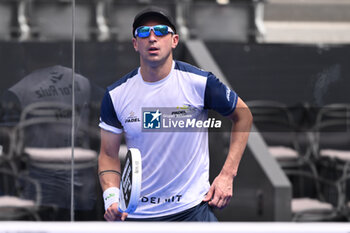 2024-06-20 - Victor Ruiz and Lucas Bergamini are competing in the Round of 16 of the BNL Italy Major Premier Padel at Foro Italico in Rome, Italy on July 20th, 2024 - BNL ITALY MAJOR PREMIER PADEL  - PADEL - TENNIS