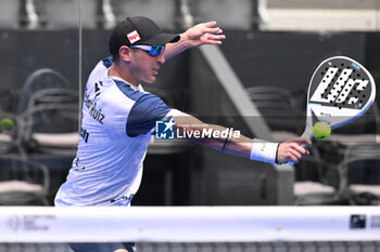 2024-06-20 - Victor Ruiz and Lucas Bergamini are competing in the Round of 16 of the BNL Italy Major Premier Padel at Foro Italico in Rome, Italy on July 20th, 2024 - BNL ITALY MAJOR PREMIER PADEL  - PADEL - TENNIS