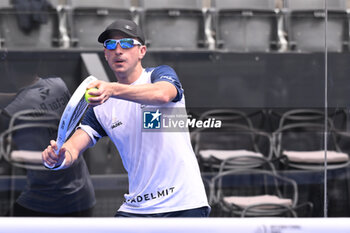 2024-06-20 - Victor Ruiz and Lucas Bergamini are competing in the Round of 16 of the BNL Italy Major Premier Padel at Foro Italico in Rome, Italy on July 20th, 2024 - BNL ITALY MAJOR PREMIER PADEL  - PADEL - TENNIS