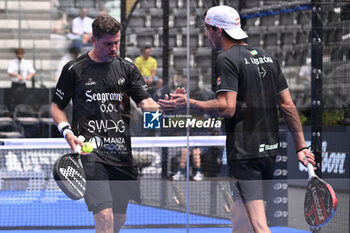 2024-06-20 - Paquito Navarro and Juan Lebron are competing in the Round of 16 of the BNL Italy Major Premier Padel at Foro Italico in Rome, Italy on July 20th, 2024 - BNL ITALY MAJOR PREMIER PADEL  - PADEL - TENNIS