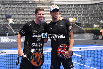 2024-06-20 - Paquito Navarro and Juan Lebron are competing in the Round of 16 of the BNL Italy Major Premier Padel at Foro Italico in Rome, Italy on July 20th, 2024 - BNL ITALY MAJOR PREMIER PADEL  - PADEL - TENNIS