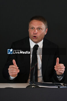 2024-06-06 - Francesco Lollobrigida during press conference to present the BNL ITALY MAJOR PREMIER PADEL at Circolo del Foro Italico, on June 6, 2024 in Rome, Italy. - BNL ITALY MAJOR PREMIER PADEL - PRESS CONFERENCE - PADEL - TENNIS