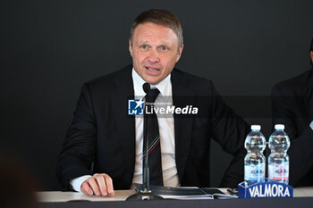 2024-06-06 - Francesco Lollobrigida during press conference to present the BNL ITALY MAJOR PREMIER PADEL at Circolo del Foro Italico, on June 6, 2024 in Rome, Italy. - BNL ITALY MAJOR PREMIER PADEL - PRESS CONFERENCE - PADEL - TENNIS