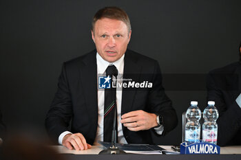 2024-06-06 - Francesco Lollobrigida during press conference to present the BNL ITALY MAJOR PREMIER PADEL at Circolo del Foro Italico, on June 6, 2024 in Rome, Italy. - BNL ITALY MAJOR PREMIER PADEL - PRESS CONFERENCE - PADEL - TENNIS