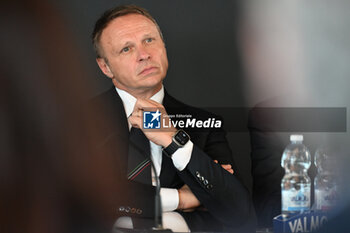 2024-06-06 - Francesco Lollobrigida during press conference to present the BNL ITALY MAJOR PREMIER PADEL at Circolo del Foro Italico, on June 6, 2024 in Rome, Italy. - BNL ITALY MAJOR PREMIER PADEL - PRESS CONFERENCE - PADEL - TENNIS