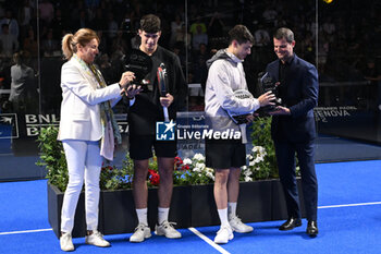 2024-06-23 - Arturo Coello and Agustin Tapia the winners during the awards ceremony of the BNL Italy Major Premier Padel at Foro Italico in Rome, Italy on July 23th, 2024 - BNL ITALY MAJOR PREMIER PADEL - PADEL - TENNIS