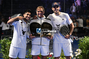 2024-06-23 - Federico Chingotto and Alejandro Galan the winners during the awards ceremony of the BNL Italy Major Premier Padel at Foro Italico in Rome, Italy on July 23th, 2024 - BNL ITALY MAJOR PREMIER PADEL - PADEL - TENNIS