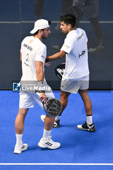 2024-06-23 - Federico Chingotto and Alejandro Galan during the Final of the BNL Italy Major Premier Padel at Foro Italico in Rome, Italy on July 23th, 2024 - BNL ITALY MAJOR PREMIER PADEL - PADEL - TENNIS