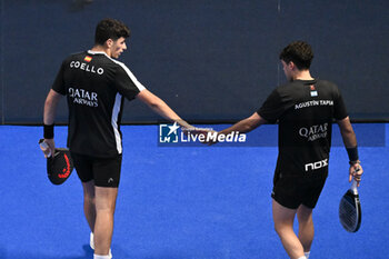 2024-06-23 - Arturo Coello and Agustin Tapia during the Final of the BNL Italy Major Premier Padel at Foro Italico in Rome, Italy on July 23th, 2024 - BNL ITALY MAJOR PREMIER PADEL - PADEL - TENNIS