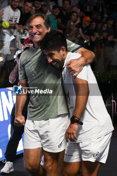 2024-06-23 - Federico Chingotto and Alejandro Galan during the Final of the BNL Italy Major Premier Padel at Foro Italico in Rome, Italy on July 23th, 2024 - BNL ITALY MAJOR PREMIER PADEL - PADEL - TENNIS