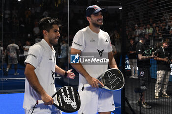 2024-06-23 - Federico Chingotto and Alejandro Galan during the Final of the BNL Italy Major Premier Padel at Foro Italico in Rome, Italy on July 23th, 2024 - BNL ITALY MAJOR PREMIER PADEL - PADEL - TENNIS