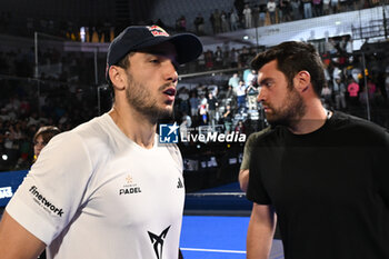 2024-06-23 - Federico Chingotto and Alejandro Galan during the Final of the BNL Italy Major Premier Padel at Foro Italico in Rome, Italy on July 23th, 2024 - BNL ITALY MAJOR PREMIER PADEL - PADEL - TENNIS