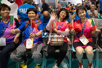 2024-07-07 - Some athletes during the Opening Ceremony of the Championship Master Table Tennis Rome 2024 - OPENING CEREMONY OF THE CHAMPIONSHIP MASTER TABLE TENNIS ROME 2024 - TABLE TENNIS - TENNIS