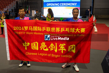 2024-07-07 - Some athletes during the Opening Ceremony of the Championship Master Table Tennis Rome 2024 - OPENING CEREMONY OF THE CHAMPIONSHIP MASTER TABLE TENNIS ROME 2024 - TABLE TENNIS - TENNIS