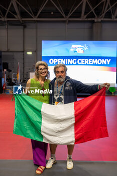 2024-07-07 - Some athletes during the Opening Ceremony of the Championship Master Table Tennis Rome 2024 - OPENING CEREMONY OF THE CHAMPIONSHIP MASTER TABLE TENNIS ROME 2024 - TABLE TENNIS - TENNIS