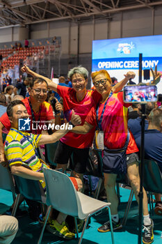 2024-07-07 - Some athletes during the Opening Ceremony of the Championship Master Table Tennis Rome 2024 - OPENING CEREMONY OF THE CHAMPIONSHIP MASTER TABLE TENNIS ROME 2024 - TABLE TENNIS - TENNIS