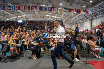 2024-07-07 - Some athletes during the Opening Ceremony of the Championship Master Table Tennis Rome 2024 - OPENING CEREMONY OF THE CHAMPIONSHIP MASTER TABLE TENNIS ROME 2024 - TABLE TENNIS - TENNIS