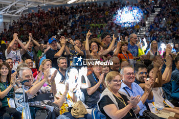 2024-07-07 - Some athletes during the Opening Ceremony of the Championship Master Table Tennis Rome 2024 - OPENING CEREMONY OF THE CHAMPIONSHIP MASTER TABLE TENNIS ROME 2024 - TABLE TENNIS - TENNIS