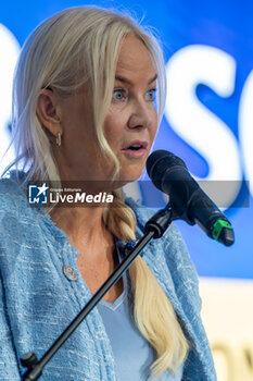 2024-07-07 - Petra Sorling during the Opening Ceremony of the Championship Master Table Tennis Rome 2024 - OPENING CEREMONY OF THE CHAMPIONSHIP MASTER TABLE TENNIS ROME 2024 - TABLE TENNIS - TENNIS