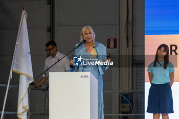 2024-07-07 - Petra Sorling during the Opening Ceremony of the Championship Master Table Tennis Rome 2024 - OPENING CEREMONY OF THE CHAMPIONSHIP MASTER TABLE TENNIS ROME 2024 - TABLE TENNIS - TENNIS