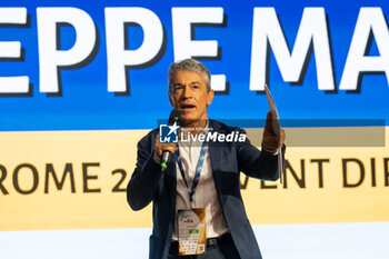 2024-07-07 - Giuseppe Marino during the Opening Ceremony of the Championship Master Table Tennis Rome 2024 - OPENING CEREMONY OF THE CHAMPIONSHIP MASTER TABLE TENNIS ROME 2024 - TABLE TENNIS - TENNIS