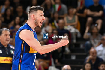 2024-07-16 - Fabio Balaso of Italy celebrates - TEST MATCH - ITALY VS ARGENTINA - FRIENDLY MATCH - VOLLEYBALL