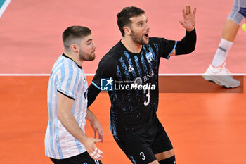 2024-07-16 - Jan Martinez Franchi of Argentina celebrates - TEST MATCH - ITALY VS ARGENTINA - FRIENDLY MATCH - VOLLEYBALL