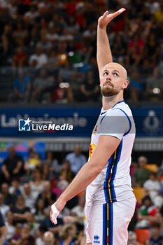 2024-07-16 - Riccardo Sbertoli of Italy - TEST MATCH - ITALY VS ARGENTINA - FRIENDLY MATCH - VOLLEYBALL