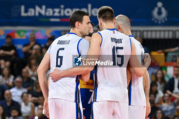 2024-07-16 - Players of Italy celebrate - TEST MATCH - ITALY VS ARGENTINA - FRIENDLY MATCH - VOLLEYBALL