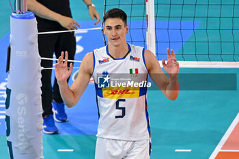 2024-07-16 - Alessandro Michieletto of Italy reacts - TEST MATCH - ITALY VS ARGENTINA - FRIENDLY MATCH - VOLLEYBALL