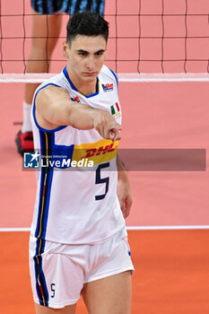 2024-07-16 - Alessandro Michieletto of Italy celebrates - TEST MATCH - ITALY VS ARGENTINA - FRIENDLY MATCH - VOLLEYBALL