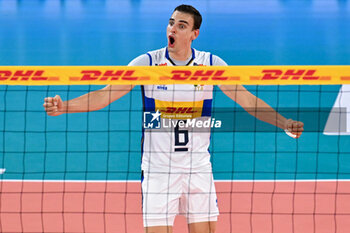 2024-07-16 - Simone Giannelli of Italy celebrates - TEST MATCH - ITALY VS ARGENTINA - FRIENDLY MATCH - VOLLEYBALL