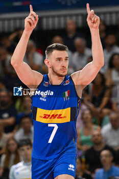 2024-07-16 - Fabio Balaso of Italy celebrates - TEST MATCH - ITALY VS ARGENTINA - FRIENDLY MATCH - VOLLEYBALL