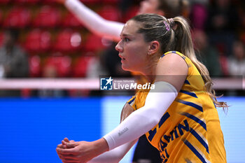 2024-05-09 - Actions game and players' images between Italian Senior Women's National Team and Swedish Senior Women's National Team in the VOLLEYBALL - FRIENDLY MATCH - Test Match at PalaBancaSport di Piacenza - May 9, 2024 - TEST MATCH - ITALY WOMEN VS SWEDEN - FRIENDLY MATCH - VOLLEYBALL