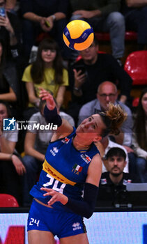 09/05/2024 - Actions game and players' images between Italian Senior Women's National Team and Swedish Senior Women's National Team in the VOLLEYBALL - FRIENDLY MATCH - Test Match at PalaBancaSport di Piacenza - May 9, 2024 - TEST MATCH - ITALY WOMEN VS SWEDEN - AMICHEVOLI - VOLLEY