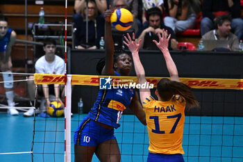 09/05/2024 - Actions game and players' images between Italian Senior Women's National Team and Swedish Senior Women's National Team in the VOLLEYBALL - FRIENDLY MATCH - Test Match at PalaBancaSport di Piacenza - May 9, 2024 - TEST MATCH - ITALY WOMEN VS SWEDEN - AMICHEVOLI - VOLLEY