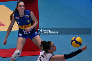 2024-05-09 - Actions game and players' images between Italian Senior Women's National Team and Swedish Senior Women's National Team in the VOLLEYBALL - FRIENDLY MATCH - Test Match at PalaBancaSport di Piacenza - May 9, 2024 - TEST MATCH - ITALY WOMEN VS SWEDEN - FRIENDLY MATCH - VOLLEYBALL