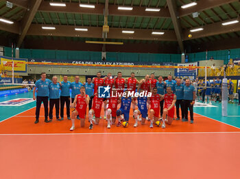 2024-05-12 - Game images of the match between the Italian national team and the Serbian national team in the Italvolley Testmatch Tournament 2024 at the “Arpad Weisz” sports hall Cavalese (TN) - 12 May 2024 - ITALY VS SERBIA - FRIENDLY MATCH - VOLLEYBALL