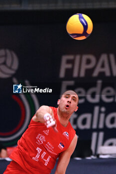 2024-05-12 - Game images of the match between the Italian national team and the Serbian national team in the Italvolley Testmatch Tournament 2024 at the “Arpad Weisz” sports hall Cavalese (TN) - 12 May 2024 - ITALY VS SERBIA - FRIENDLY MATCH - VOLLEYBALL