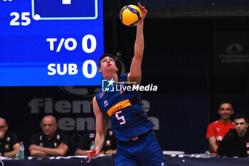 2024-05-12 - Game images of the match between the Italian national team and the Serbian national team in the Italvolley Testmatch Tournament 2024 at the “Arpad Weisz” sports hall Cavalese (TN) - 12 May 2024 - ITALY VS SERBIA - FRIENDLY MATCH - VOLLEYBALL