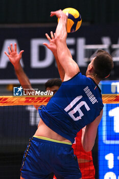 2024-05-12 - Game images of the match between the Italian national team and the Serbian national team in the Italvolley Testmatch Tournament 2024 at the “Arpad Weisz” sports hall Cavalese (TN) - 12 May 2024 - ITALY VS SERBIA - FRIENDLY MATCH - VOLLEYBALL