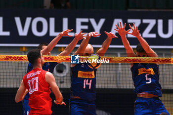 2024-05-12 - Game images of the match between the Italian national team and the Serbian national team in the Italvolley Testmatch Tournament 2024 at the “Arpad Weisz” sports hall Cavalese (TN) - 12 May 2024 - ITALY VS SERBIA - FRIENDLY MATCH - VOLLEYBALL