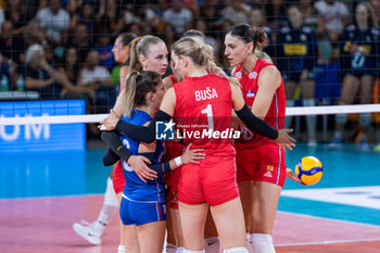 2024-07-09 - Serbia team - WOMEN'S TEST MATCH - ITALY VS SERBIA - FRIENDLY MATCH - VOLLEYBALL